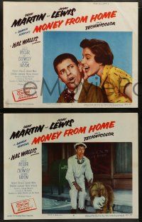 5k383 MONEY FROM HOME 8 3D LCs '54 Dean Martin, Jerry Lewis, Marjie Millar, Pat Crowley!