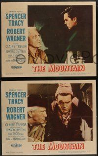 5k391 MOUNTAIN 8 LCs '56 mountain climbing thriller w/ Spencer Tracy, Robert Wagner, Claire Trevor!