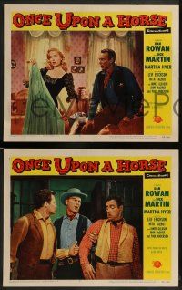 5k734 ONCE UPON A HORSE 5 LCs '58 Rowan & Martin, TV's laff-famed funsters, sexy Martha Hyer!