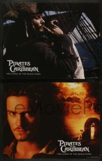 5k788 PIRATES OF THE CARIBBEAN 4 LCs '03 Johnny Depp as Jack Sparrow, Keira Knightley, Bloom!