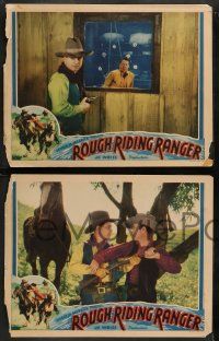5k868 ROUGH RIDING RANGER 3 LCs '35 Texas Ranger Rex Lease, cool western cowboy images!
