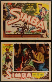 5k512 SIMBA 8 LCs '55 Dirk Bogarde & Virginia McKenna's love defied primitive jungle laws!