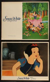 5k522 SNOW WHITE & THE SEVEN DWARFS 8 LCs R1987 Walt Disney animated cartoon fantasy classic!