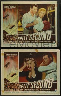 5k535 SPLIT SECOND 8 LCs '53 Stephen McNally, sexy Alexis Smith, Dick Powell film noir!