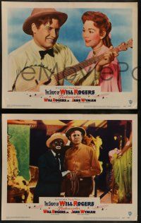 5k552 STORY OF WILL ROGERS 8 LCs '52 Michael Curtiz, Will Rogers Jr. as his father, Jane Wyman!