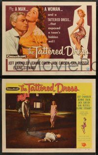 5k572 TATTERED DRESS 8 LCs '57 Jeff Chandler, Jeanne Crain, directed by Jack Arnold