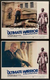 5k601 ULTIMATE WARRIOR 8 LCs '75 bald & barechested Yul Brynner, Max von Sydow, film of the future!