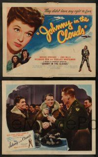 5k622 WAY TO THE STARS 8 LCs '45 WWII pilot Michael Redgrave, Johnny in the Clouds!