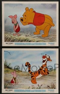 5k886 WINNIE THE POOH & TIGGER TOO 3 LCs '74 Disney, A.A. Milne, Rabbit, Piglet, Christopher Robin!
