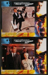 5k004 WORLD IS NOT ENOUGH 12 LCs '99 Pierce Brosnan as James Bond, Denise Richards, Marceau