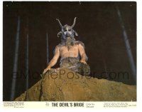 5m019 DEVIL'S BRIDE 8x10 mini LC '68 Terence Fisher horror, best close up of the Goat of Mendes!