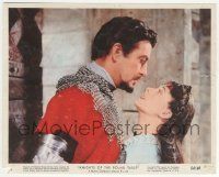 5m048 KNIGHTS OF THE ROUND TABLE color 8x10 still #4 '54 Robert Taylor & Maureen Swanson close up!