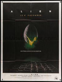 5p661 ALIEN French 1p '79 Ridley Scott science fiction classic, cool hatching egg image!