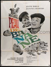 5p672 BANANA PEEL French 1p '63 Jeanne Moreau, Jean-Paul Belmondo, directed by Marcel Ophuls!