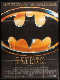 5p674 BATMAN French 1p '89 Michael Keaton, Jack Nicholson, directed by Tim Burton!