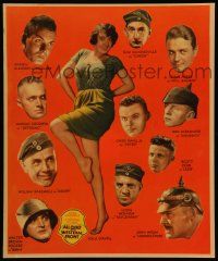 5p009 ALL QUIET ON THE WESTERN FRONT jumbo LC '30 full-length Yola d'Avril & headshots of stars!
