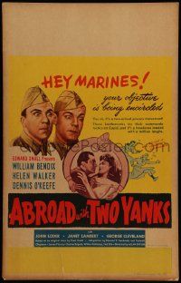 5p297 ABROAD WITH 2 YANKS WC '44 Marines William Bendix & Dennis O'Keefe lust after Helen Walker!