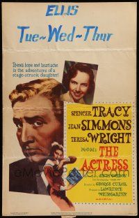 5p299 ACTRESS WC '53 sexy Jean Simmons, Teresa Wright, huge close up of Spencer Tracy!