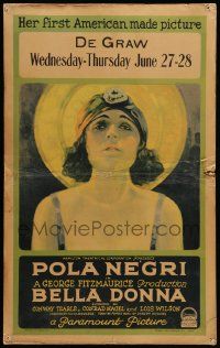 5p322 BELLA DONNA WC '23 great art of sexy femme fatale Pola Negri, who is deadly to her husbands!