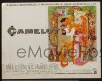 5p040 CAMELOT 12 color 12.75x16.25 stills '68 Richard Harris, Vanessa Redgrave, Bob Peak art!