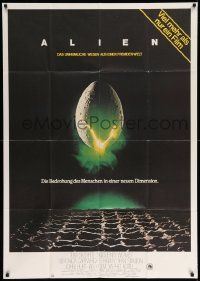 5r208 ALIEN German 33x47 '79 Ridley Scott outer space sci-fi monster classic, cool egg image!