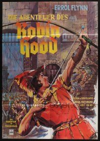 5r217 ADVENTURES OF ROBIN HOOD German R70s completely different art of Flynn as Robin Hood by Kede