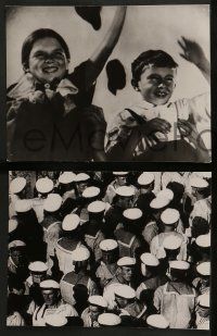 5r023 BATTLESHIP POTEMKIN 9 Swiss from 8.75x11.25 to 9.5x12 stills '60s Eisenstein's war classic!