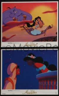5r838 ALADDIN 9 French LCs '92 classic Walt Disney Arabian fantasy cartoon!