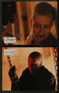 5r780 ALIEN 3 12 French LCs '92 Sigourney Weaver, 3 times the danger, 3 times the terror!