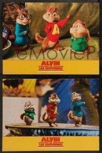 5r917 ALVIN & THE CHIPMUNKS 7 French LCs '07 cute different images of cartoon rodents!
