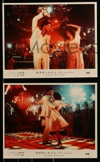 5r011 SATURDAY NIGHT FEVER 8 color Japanese stills '78 John Travolta & Karen Lynn Gorney!