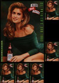 5s333 LOT OF 6 BUDWEISER ADVERTISING POSTERS '90s sexy Kathy Ireland for St. Patrick's Day!