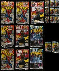 5s064 LOT OF 20 WIZARD MAGAZINES '00s multiple unopened examples of 6 different issues, comics!