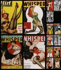 5s380 LOT OF 15 REPRO POSTERS OF FLIRT AND WHISPER MAGAZINE COVERS '00s super sexy art!