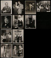 5s042 LOT OF 11 HAROLD LLOYD 8X10 STILLS '40s-50s portraits & candid images of the comedian!