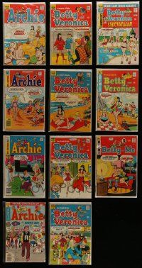 5s080 LOT OF 11 ARCHIE COMIC BOOKS '50s-80s Jughead, Betty, Veronica & Reggie!