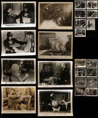 5s036 LOT OF 23 8X10 STILLS FROM SERIAL MOVIES '40s-50s Captain America, Dick Tracy & more!