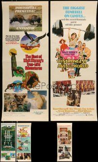 5s324 LOT OF 5 FORMERLY FOLDED DISNEY INSERTS '70s great images from live action movies!