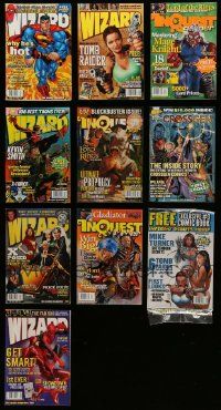 5s068 LOT OF 10 MAGAZINES '00s Wizard, Inquest & other fantasy related publications!