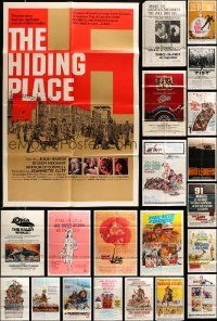 5s137 LOT OF 50 FOLDED ONE-SHEETS '60s-70s great images from a variety of different movies!
