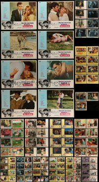 5s193 LOT OF 107 LOBBY CARDS '50s-70s complete & incomplete sets from a variety of movies!