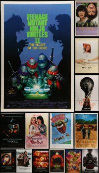 5s485 LOT OF 15 UNFOLDED MOSTLY DOUBLE-SIDED MOSTLY 27X41 ONE-SHEETS '80s-00s great movie images!