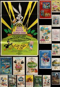 5s152 LOT OF 38 FOLDED DISNEY AND FAMILY ONE-SHEETS '60s-80s great images from a variety of movies!