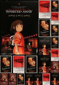 5s392 LOT OF 35 UNFOLDED SINGLE-SIDED MOSTLY 27X41 ONE-SHEETS '80s-00s Spirited Away & more!