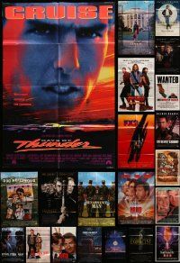 5s126 LOT OF 68 FOLDED ONE-SHEETS '80s-90s great images from a variety of different movies!