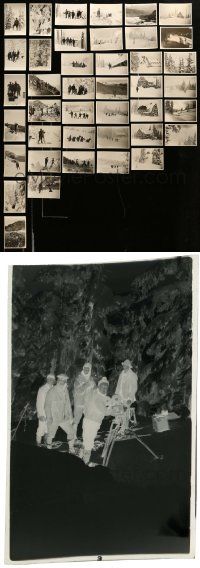 5s051 LOT OF 41 4X5 STILLS AND 15 NEGATIVES FROM GOLDEN BED '25 Cecil B. DeMille, candid images!