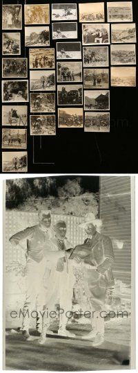5s052 LOT OF 29 4X5 STILLS AND 13 NEGATIVES FROM WILD HORSE MESA '25 cool candid images!
