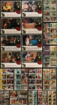 5s192 LOT OF 108 LOBBY CARDS '50s-70s complete & incomplete sets from a variety of movies!