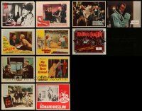 5s233 LOT OF 11 LOBBY CARDS '50s-70s great scenes from a variety of different movies!