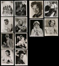 5s294 LOT OF 12 REPRO 8X10 PHOTOS '80s classic movie scenes & wonderful movie star portraits!